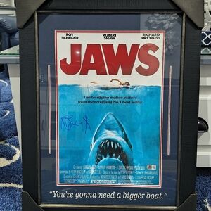 Jaws Movie Poster in Black Frame